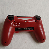 Бездротовий bluetooth джойстик DOUBLE motor vibration 4 для Sony PS4 -DS-2312-Red, фото 4