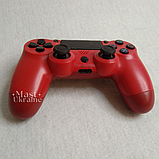 Бездротовий bluetooth джойстик DOUBLE motor vibration 4 для Sony PS4 -DS-2312-Red, фото 2