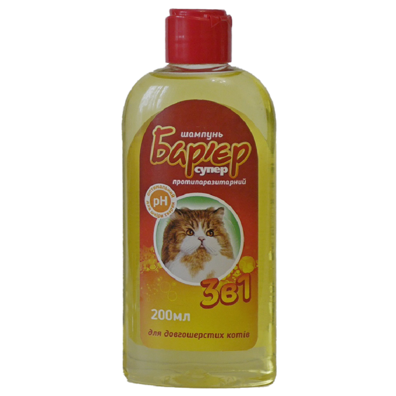 Шампунь Бар'єр 3 в 1 для КОШЕК 200 мл Продукт, фото 1