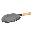 Сковорода для млинців Ø 23.5 см кругла сіра Lugi, фото 3