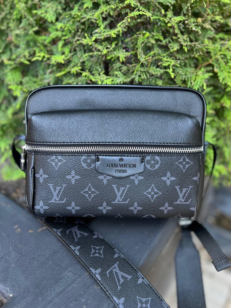 Чоловіча шкіряна сумка через плече Луї Вітон стильна Louis Vuitton, гарні чоловічі сумки зручні, фото 1