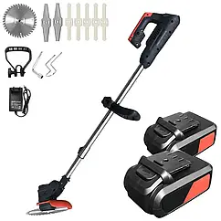 Тример акумуляторний для коса трави GZ-02 Газонокосарка з двома акумуляторами GZ-02 48V