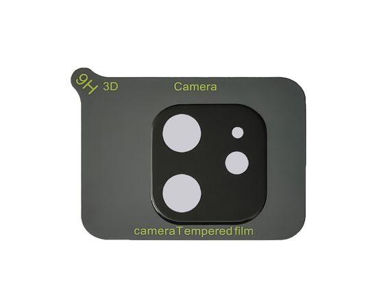 Захисне скло на камеру для Apple iPhone 12 (Full Glue, 2.5D) Чорне, фото 1