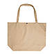 Шопер бежевий саржа 50х38х14 см однотонний горизонтальний / Тканинні сумки для покупок місткі, фото 2