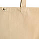 Шопер бежевий саржа 50х38х14 см однотонний горизонтальний / Тканинні сумки для покупок місткі, фото 6