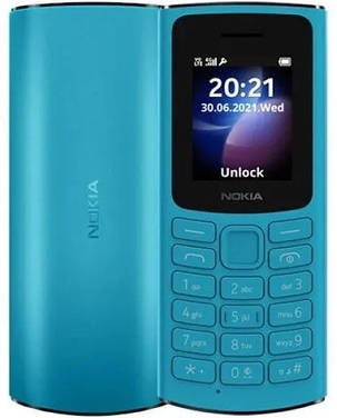 Телефон Nokia 105 TA-1569 SS Cyan UA, фото 1
