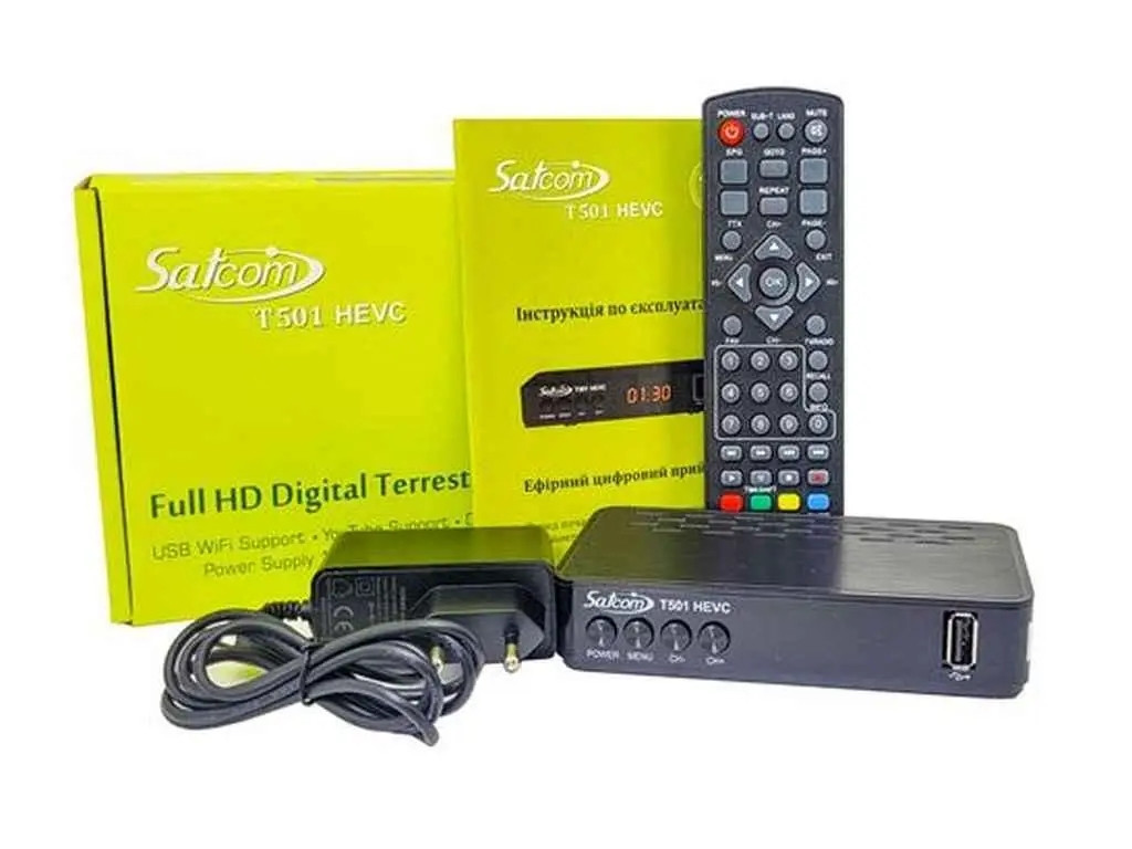 Цифровий ефірний ресивер T2 Satcom T501