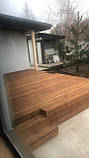 Терасна дошка імпрегнована вкрита терасною олією 30х120 мм Горіх, фото 8