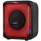 Портативна колонка Temeisheng 6828 сабвуфер з радіомікрофонами 120W+LED підсвітка, фото 4