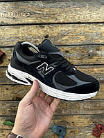 Кросівки New Balance 2002R Адідас чорно-білі стильні чоловічі кросівки з якісною підошвою