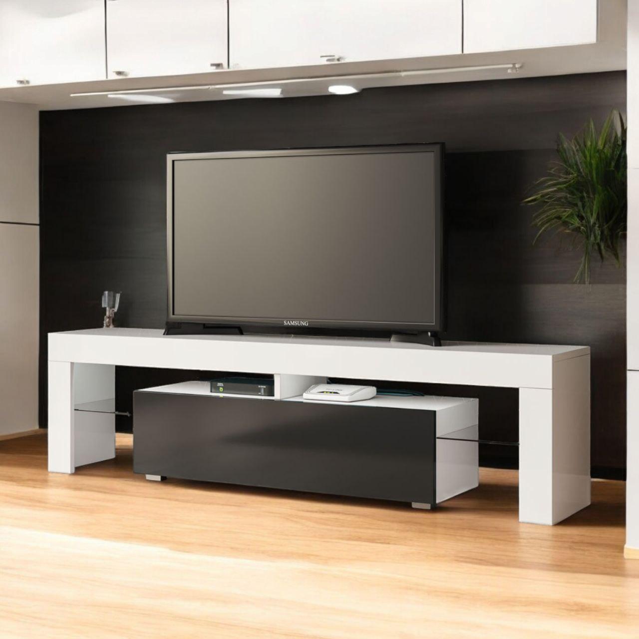 Тумба під телевізор тумбочка Моніка сучасні тумби під тв з ДСП комод тумбочки для телевізора у вітальню спальню 1400х500х350 мм