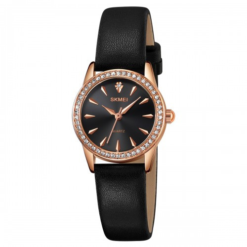 Жіночий кварцовий годинник Skmei 2086RGBK Rose Gold-Black