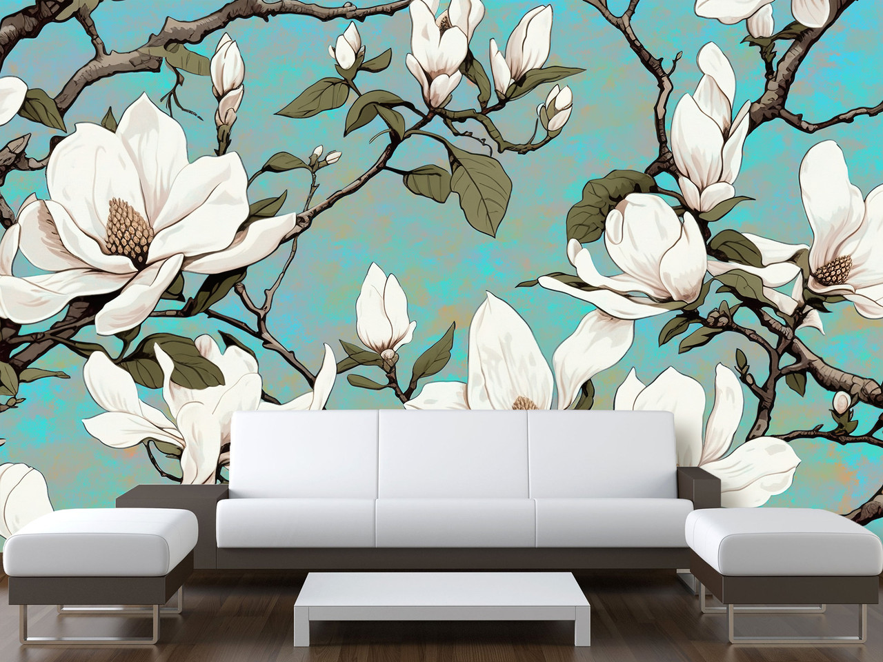 Самоклеюча плівка Oracal "3D квіти", декор для спальні, вітальні, дитячої кімнати, фото 1