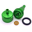 Паливний фільтр алюмінієвий L 59mm GREEN, фото 3