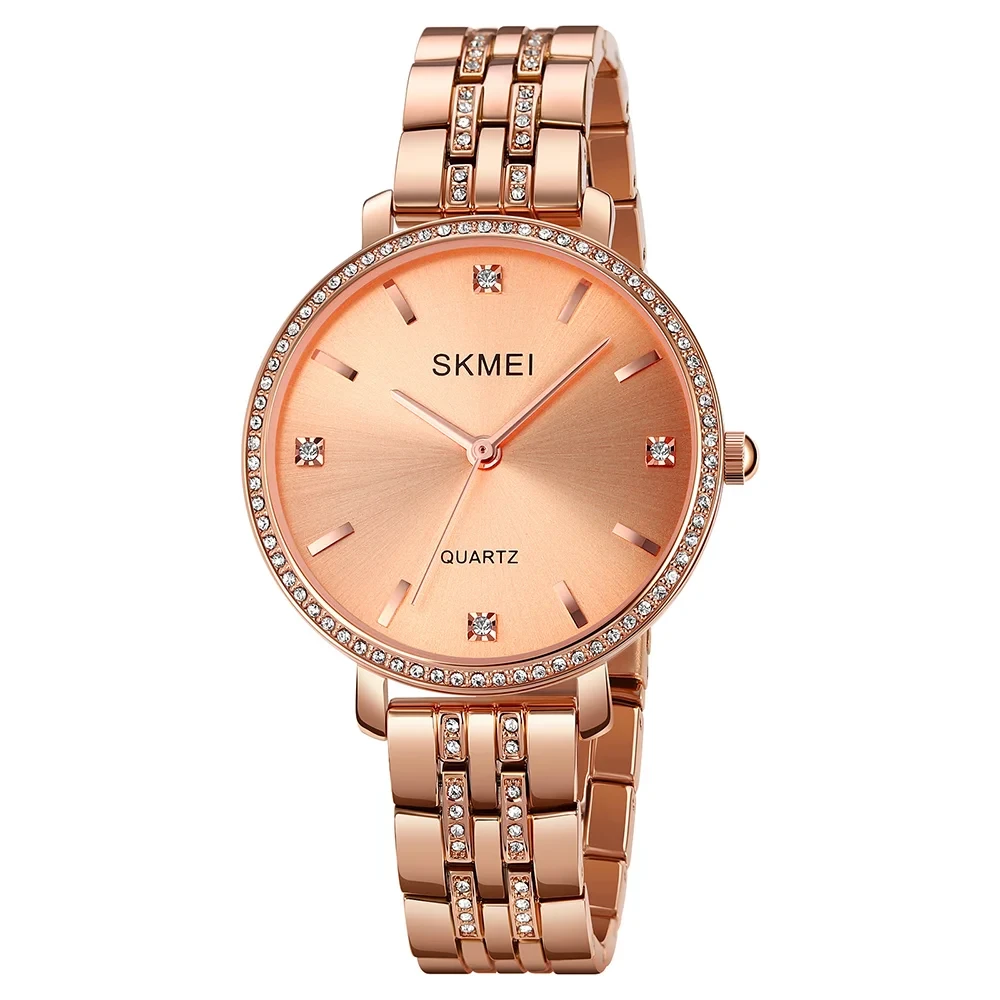 Жіночий кварцовий годинник Skmei 2006RGRG Rose Gold