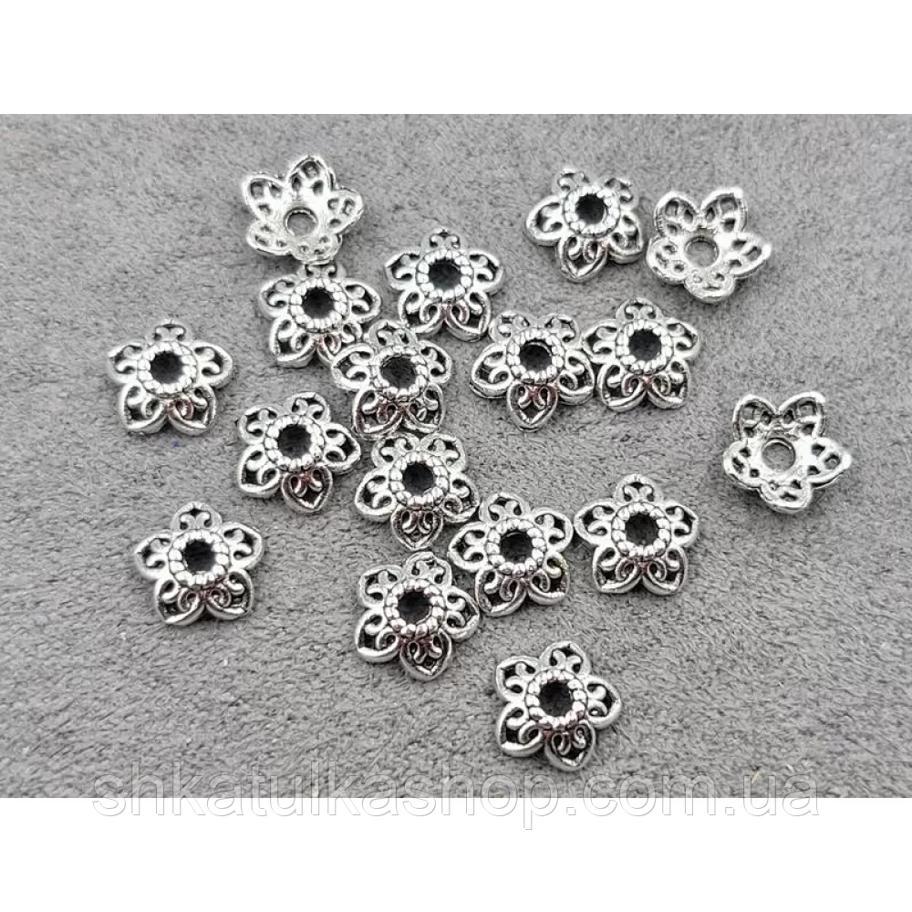 Металеві обіймачі для намистин 8мм (120шт), фото 1