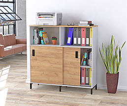Тумба офісна розсувна LS-1200-1200 боковини білий Loft design, фото 6