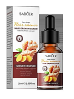 Сироватка- олія з екстрактом імбиру для росту волосся Sadoer, 30 мл