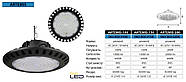 Промисловий світильник для високих стель 200Вт світлодіодний купольний світильник Highbay 200W LED IP65, фото 3