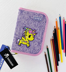Пенал Одинарний з 2 відворотами tokidoki без наповнення ТК24-622 Kite