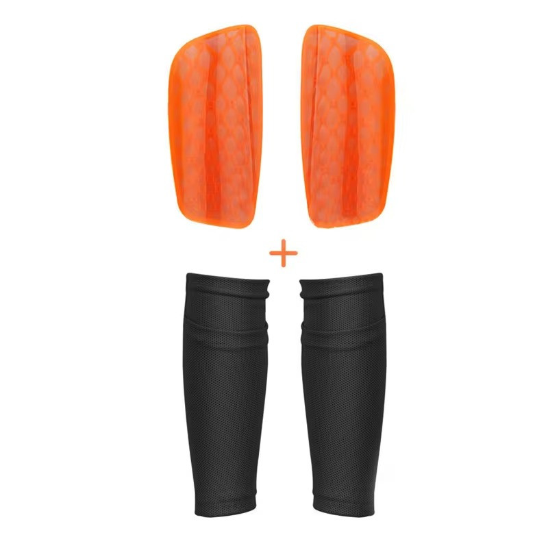 Щитки для гомілки дихаючі з рукавами CZST-236 Size:M, помаранчеві