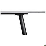 Стіл обідній Lyon Black стільниця кераміка білий, 80*140, ТМ Амф, фото 4