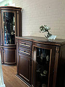 Комод дерев'яний для вітальні  в класичному стилі Платина 1,85 РКБ-Меблі, колір на вибір