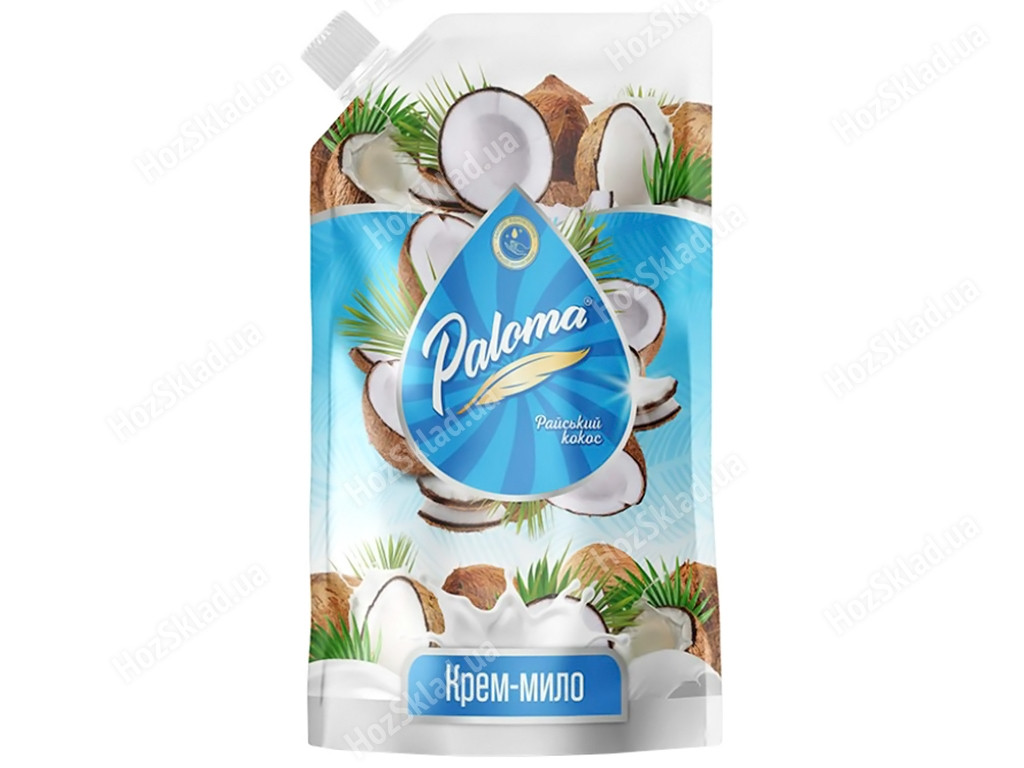 Рідке мило Paloma  Райський кокос дой-пак 500мл, фото 1
