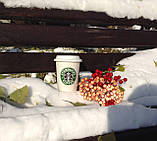 Чашка керамічна з силіконовою кришкою з поїлкою Starbucks 400 мл., фото 5