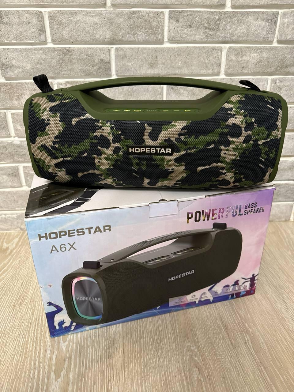 Портативна колонка Hopestar A6X party сабвуфер з LED підсвічуванням і вологозахист IPX6, фото 1