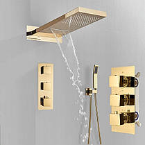 Душова система CHDE 00-20 Gold Poler Waterfall TERMO BOX, фото 2
