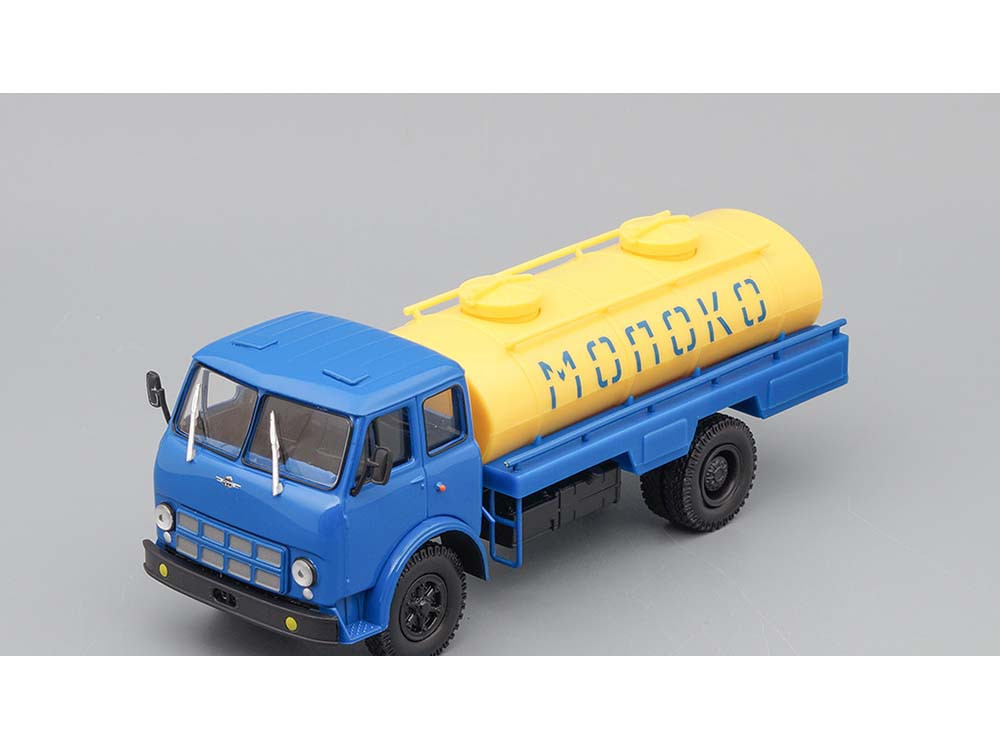 Модель Вантажівка Молоковоз АЦПТ-6.2 (МАЗ-500А) синій/жовтий | Наш Автопром