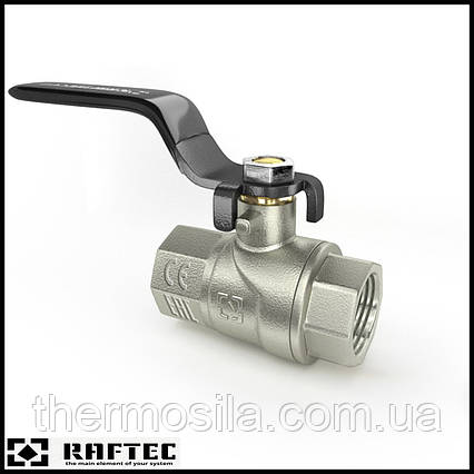 Кран кульовий в/в (чорна ручка) Raftec 2"