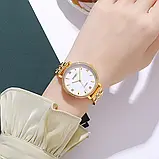 Жіночий кварцовий годинник Skmei 2006GDWT Gold-White, фото 5