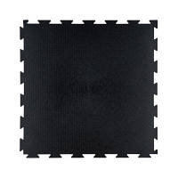 Модульне покриття для підлоги ПВХ плитка Преміум Піксель Чорна