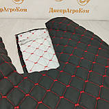 Обшивка | Шумоізоляція постаменту кабіни ЮМЗ АКЛ чорний ромб чорна нитка, фото 3