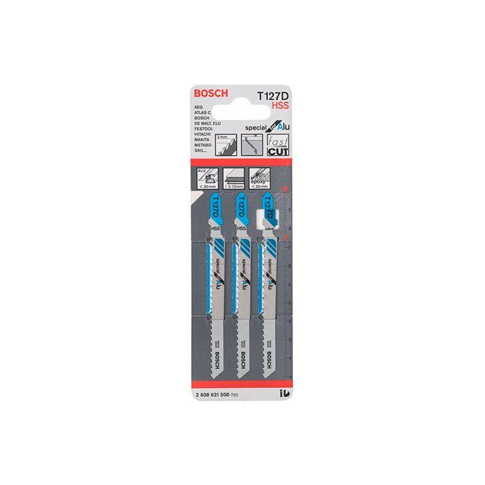 Пиляльне полотно з алюмінію Bosch T 127 D (3 шт.) (2608631508)