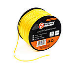 Шнур муляра Polax для будівельних робіт 1,5 мм х 100 м, жовтий (30-009), фото 3