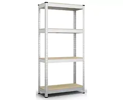 Стелаж для складу, архіву, магазину. БЮДЖЕТ оцинк. 1600*900*300*4полок ДСП