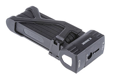 Замок на велосипед велозамок ETOOK ET490S фолдінговий 5х750 мм чорний