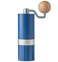 Ручна кавомолка 1zPresso Q Air Purple зі сталевими жорнами і регулюванням рівня помолу Синій