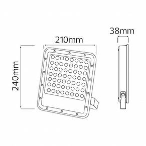 Прожектор світлодіодний Horoz Electric OSELO-100 100W 6400K чорний (068-025-0100-010), фото 4
