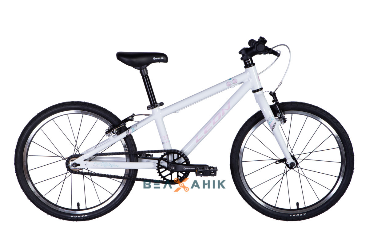 Велосипед 20" LEON GO Vbr (рама 10") AL біло-рожевий, фото 1