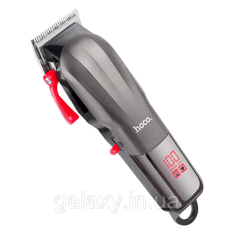 Машинка Hoco акумуляторна 2600mAh для стрижки волосся 4 насадки дисплей Admire DAR09