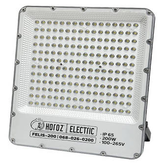 Прожектор світлодіодний Horoz Electric FELIS-200 200W 6400К чорний (068-026-0200-010), фото 1