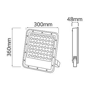 Прожектор світлодіодний Horoz Electric FELIS-200 200W 6400К чорний (068-026-0200-010), фото 3