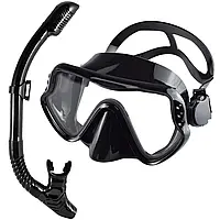 Набір для снорклінгу IST (маска + трубка) Чорний