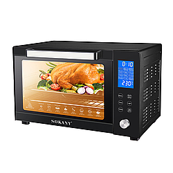 Духовка електрична настільна з конвекцією Sokany електропіч на 50 л Вт електродуховка для дому 1700 Вт