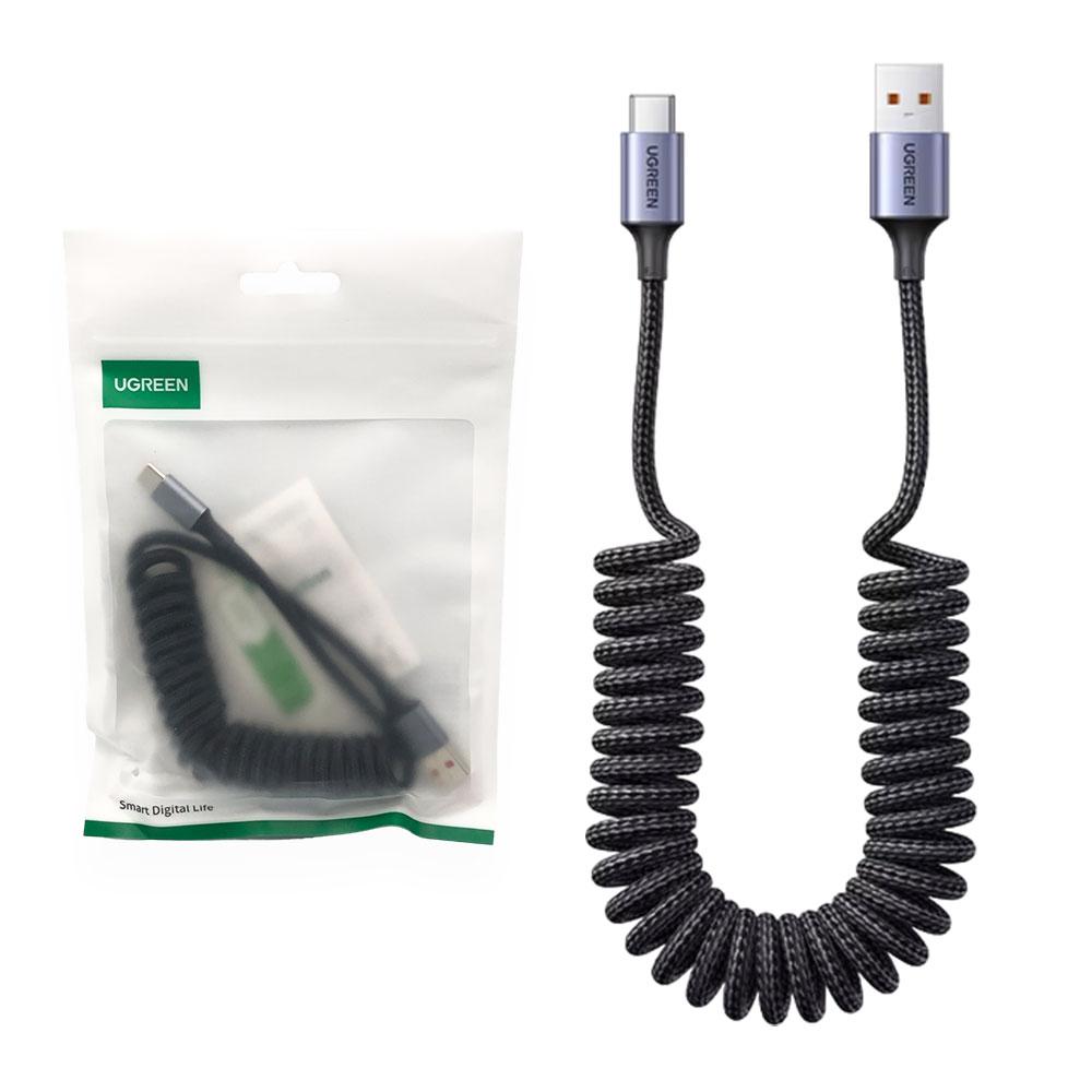 Кабель USB - TypeC Ugreen US554 Coiled (6A) 1.5м, фото 1