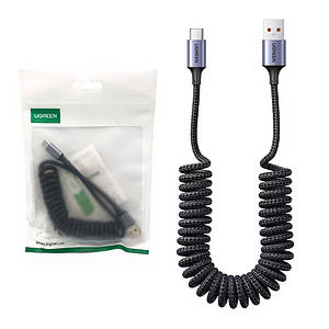 Кабель USB - TypeC Ugreen US554 Coiled (6A) 1.5м